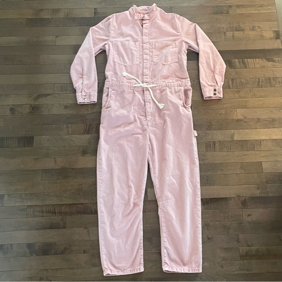 OneTeaspoon x Free People Starship Pink Utility Denim Jumpsuit Coveralls - Picture 2 of 7